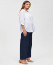 Made in Italy JOSEPH Blue Linen Maternity Pants